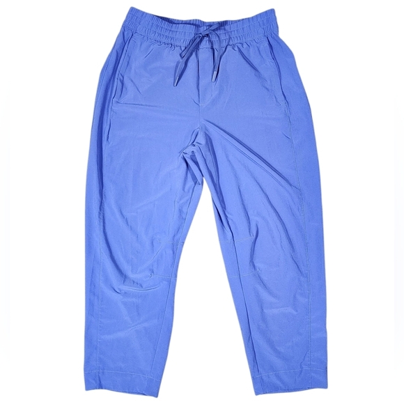 Athleta Arrival Casual Cropped Pants In Adonis Blue Womens Size 8 - Picture 2 of 8